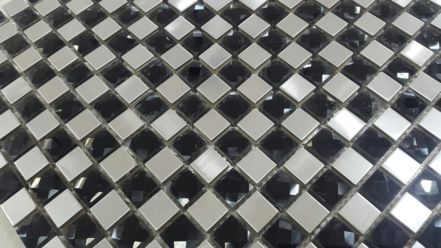 Crystal Titanium Mosaic Wall Tile