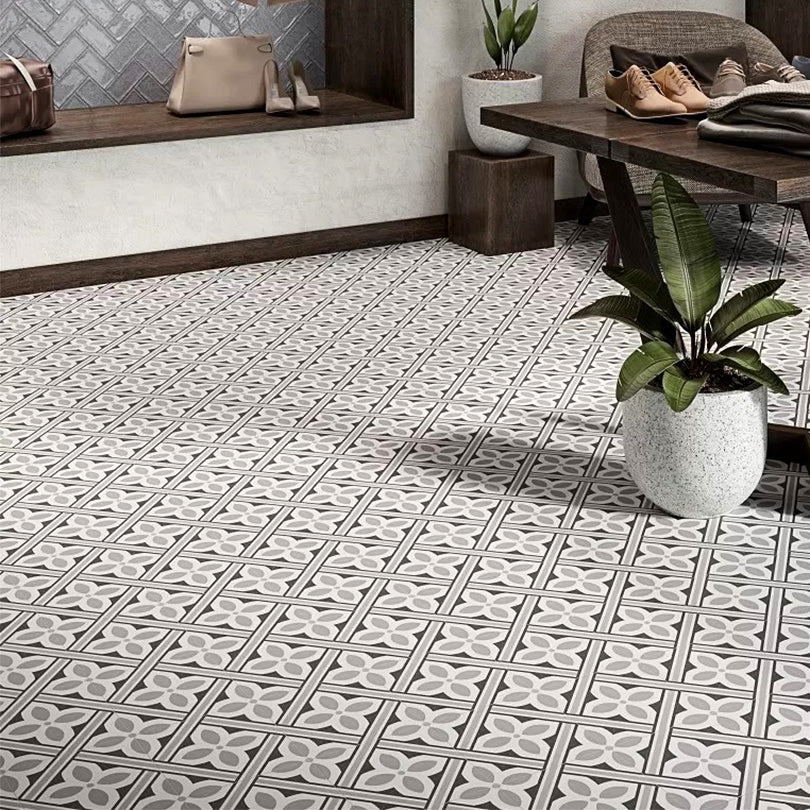 Atenea Grey Matt Finish Pattern Tile