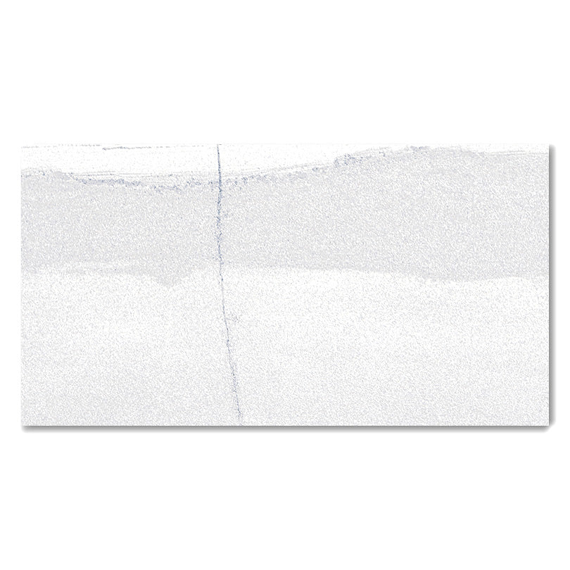 Burlington White Polished Porcelain Wall And Floor Tiles (Sample)