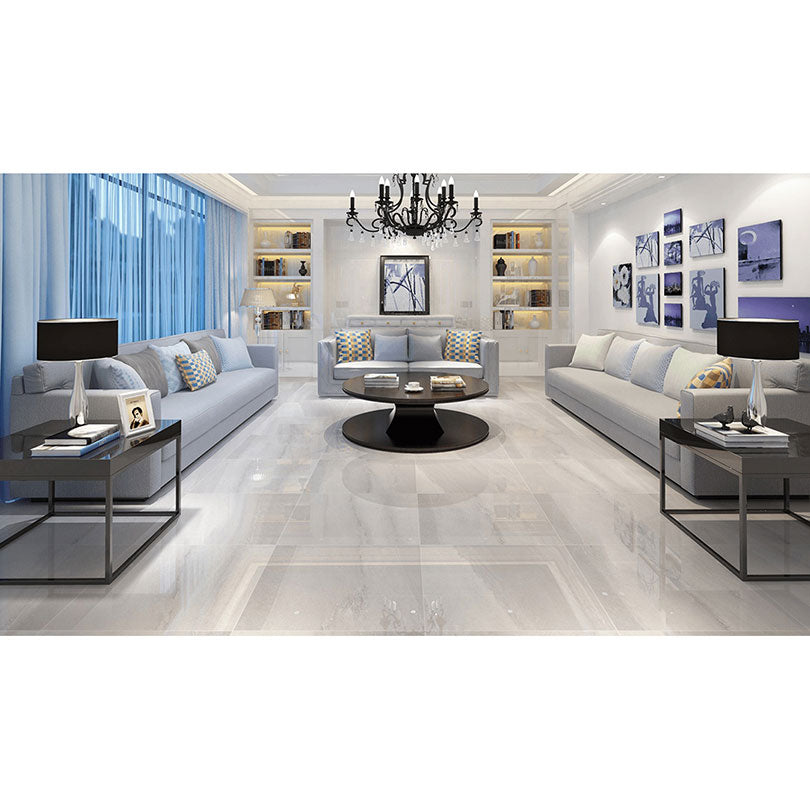 Dazzle Urbano Bianco Semi Polished Porcelain Tile