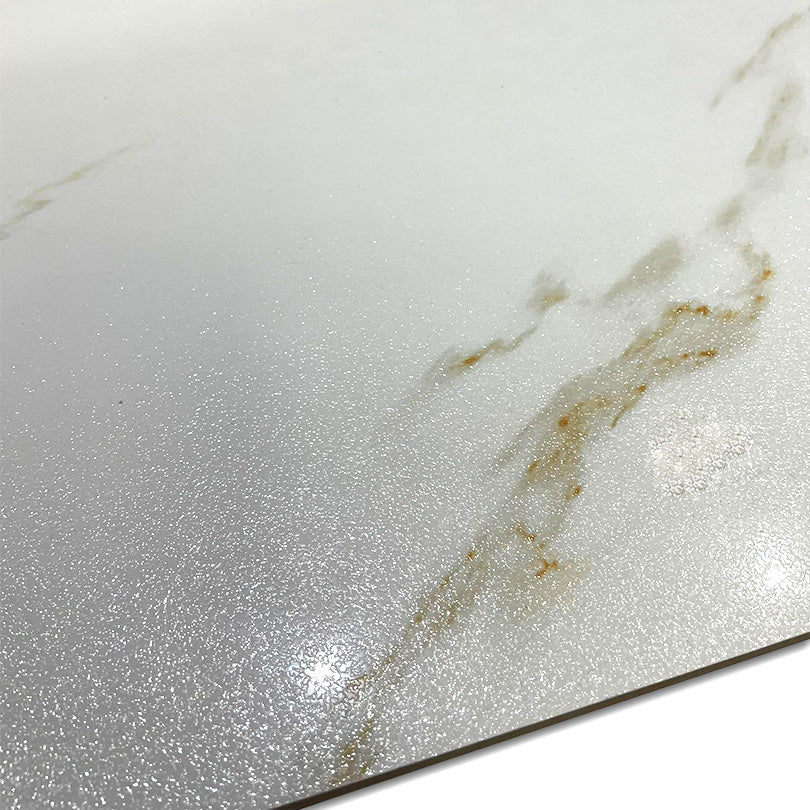 Dazzle Calcatta Gold Marble Effect Semi Polished Large Format Porcelain Tile