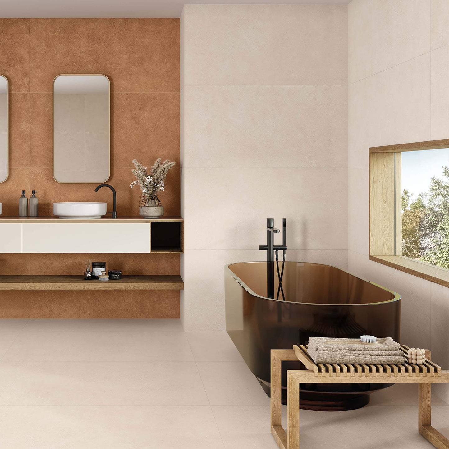 Detroit Chalk Matt Stone Effect Porcelain Tile 100x100