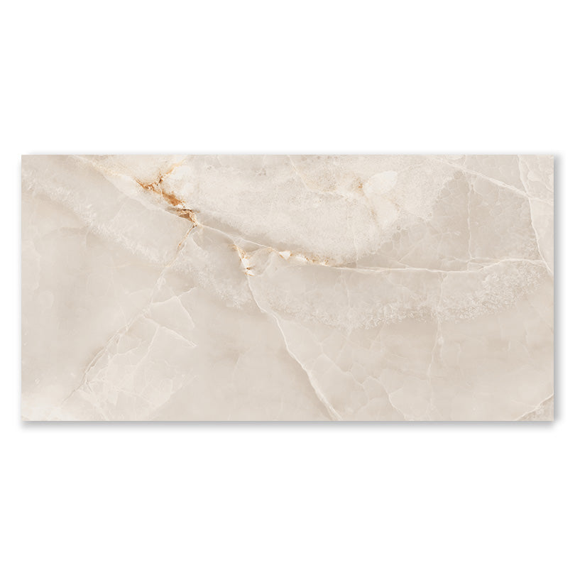 Exuberant Aris Brown Onyx Marble Effect Polished Porcelain Tiles