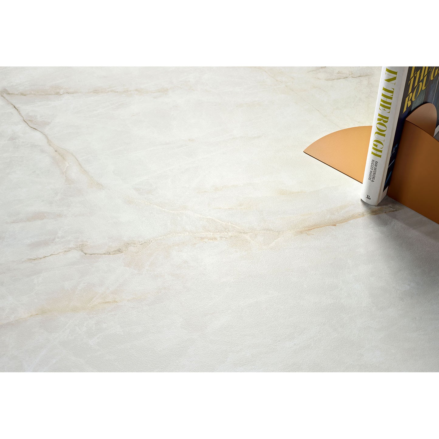 Gemstone White Silk Matt Finish Onyx Effect Porcelain Tile 600x1200