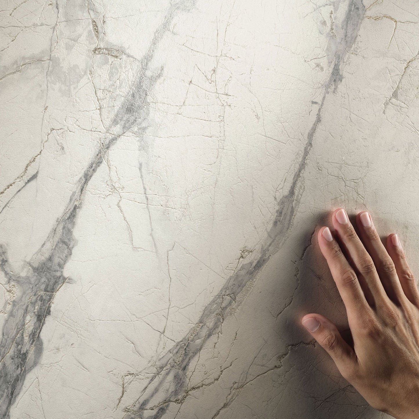 Ovvio Invisible Grey Marble Effect Matt Finish Porcelain Tile