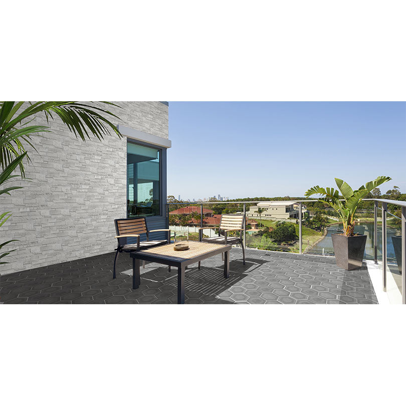 Marmi White Split Face Effect Tile RTC