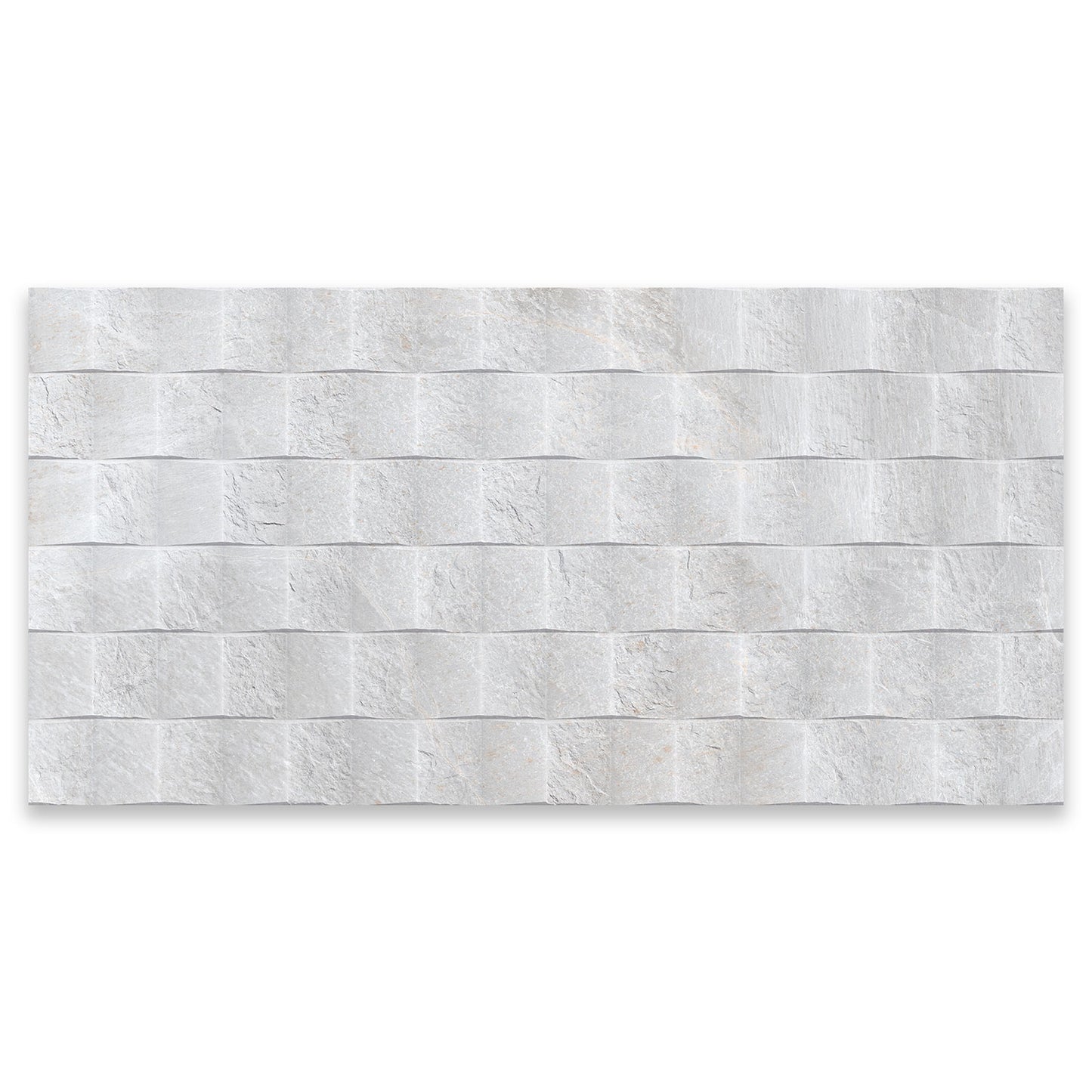 Masaya Concept White Matt Stone Effect Decor Tile (Sample)
