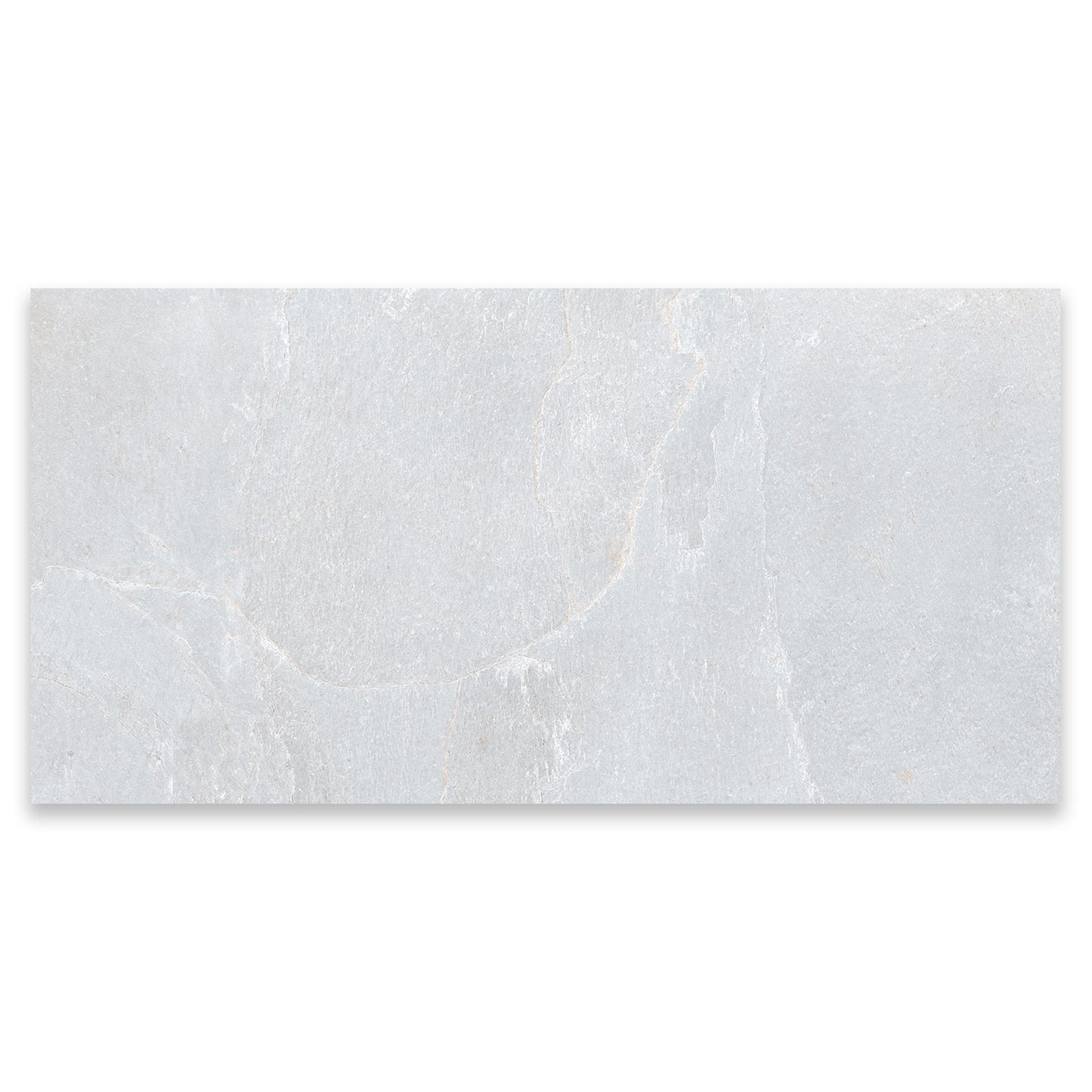 Masaya White Matt Stone Effect Wall & Floor Porcelain Tile (Sample)