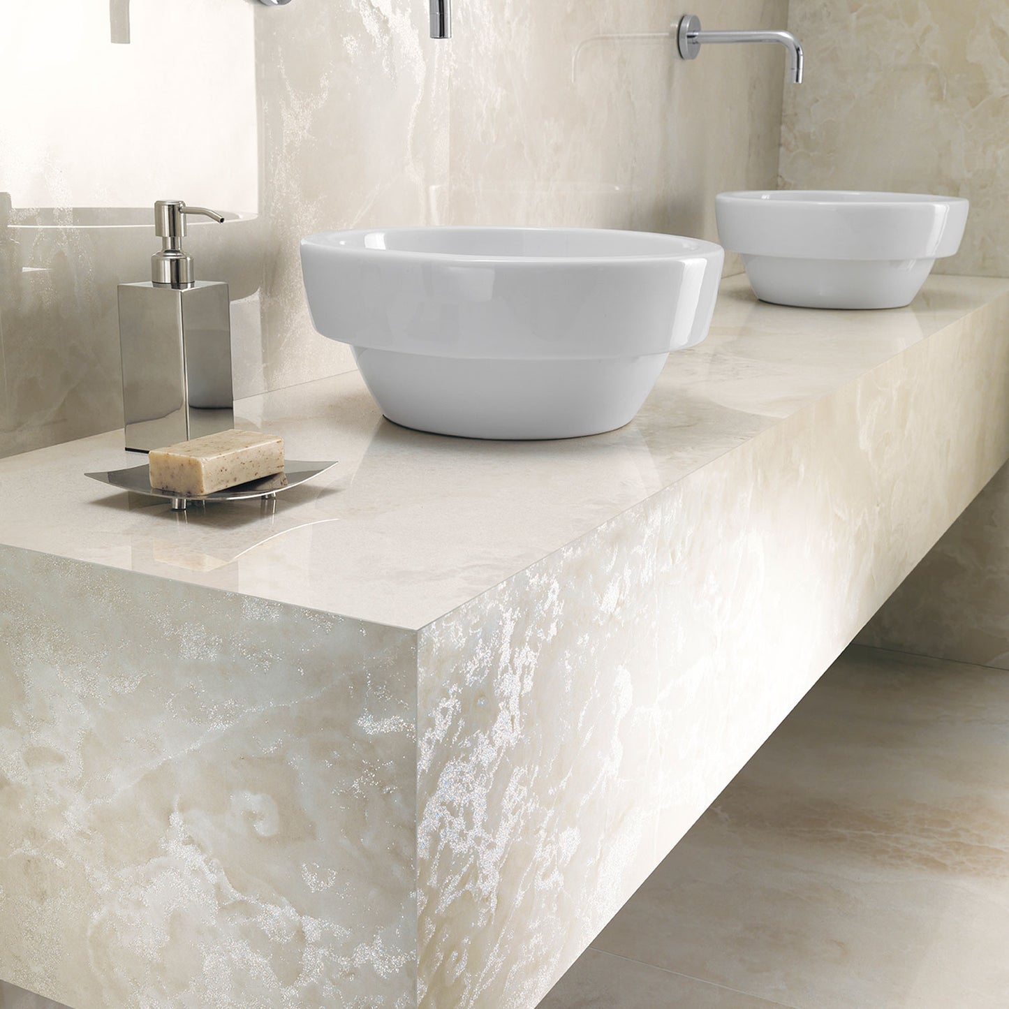 Onyx Diamond Bright Crystal Finish Porcelain Tile