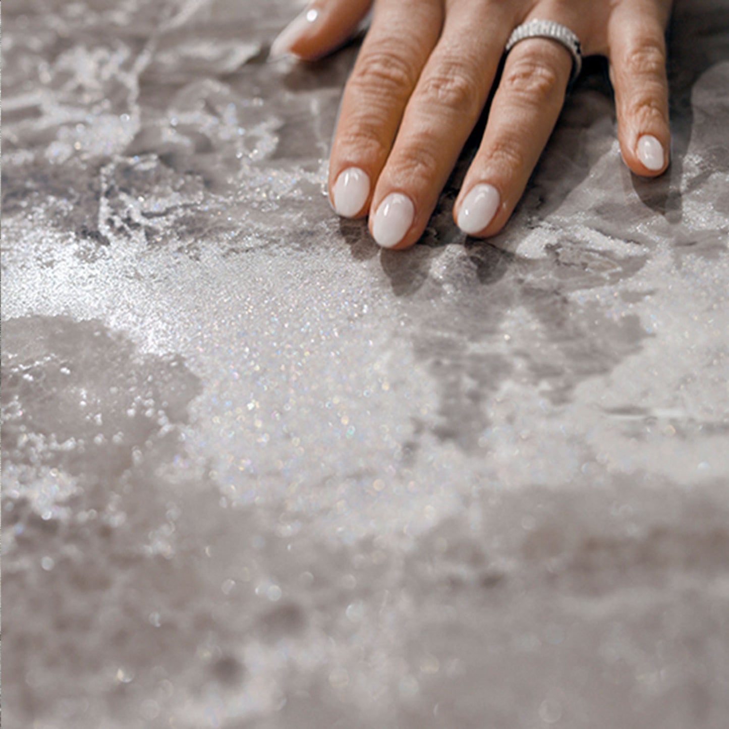 Onyx Diamond Grey Crystal Finish Porcelain Tile