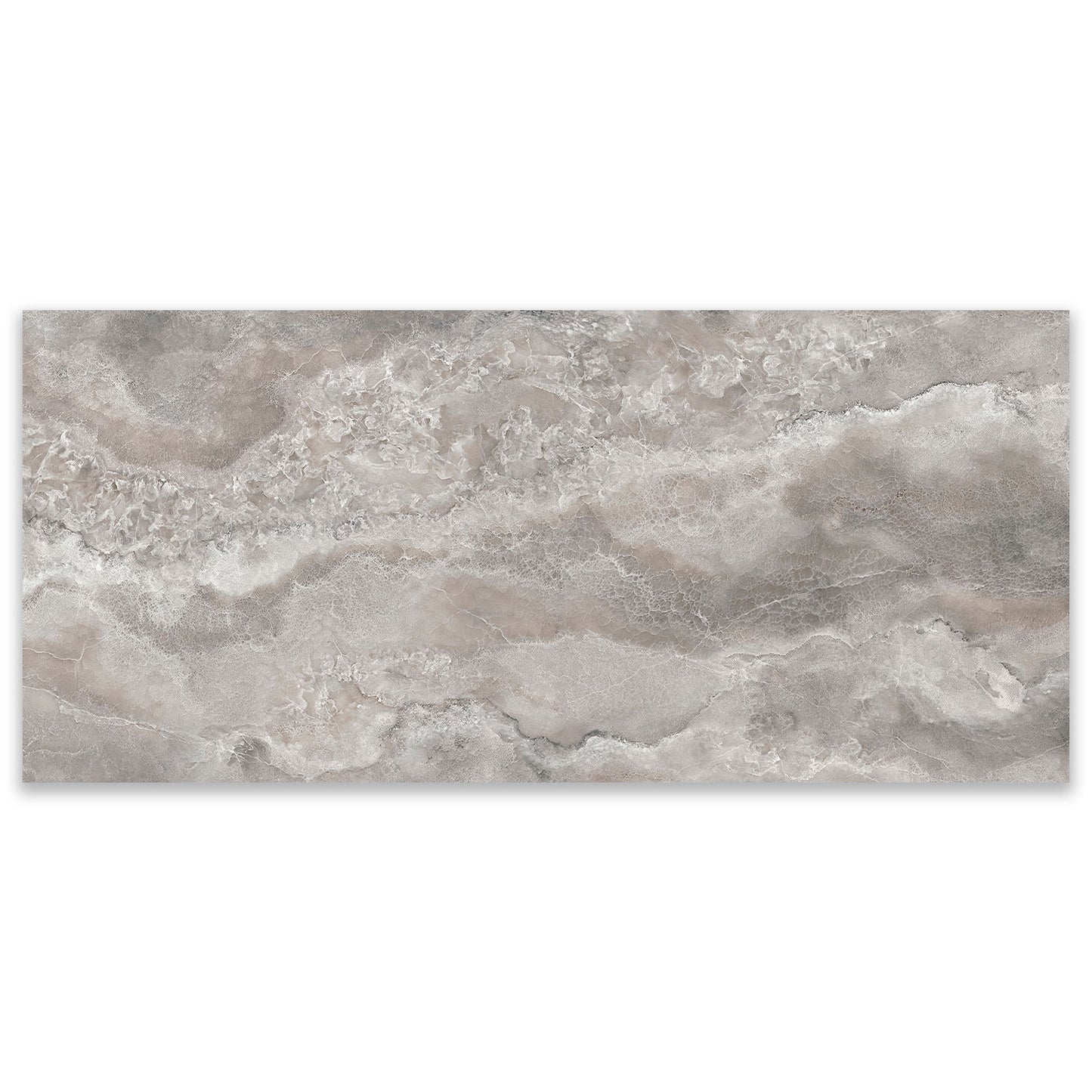Onyx Diamond Grey Crystal Finish Porcelain Tile (Sample)