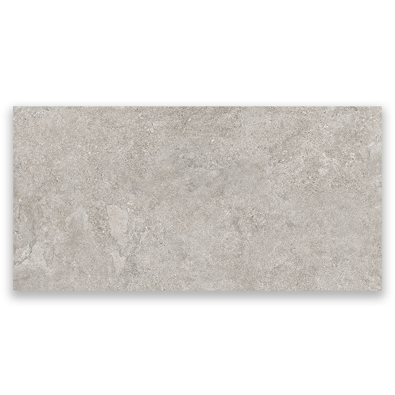 Maison White Matt Stone Effect Wall & Floor Porcelain Tile (Sample)