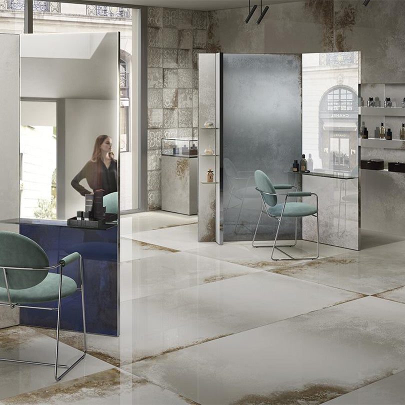 Designo Narciso Argento Polished Porcelain Tile