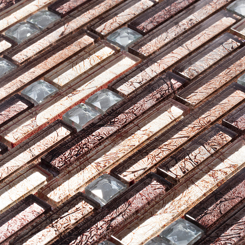 Diamonte Brown Diamond Mosaic Wall Tile