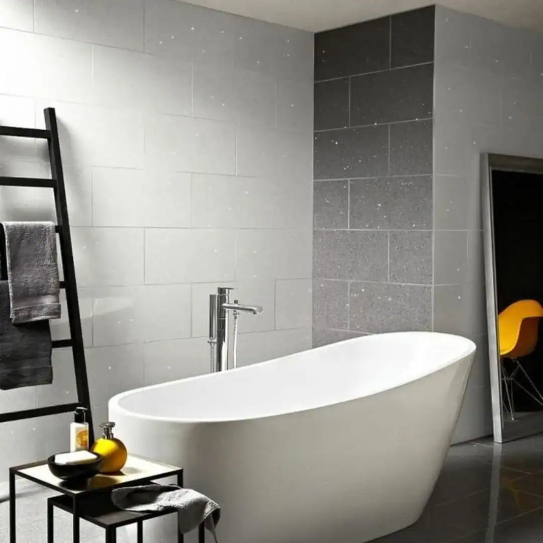 White Quartz Stardust Premium Wall & Floor Tile | Tilezone