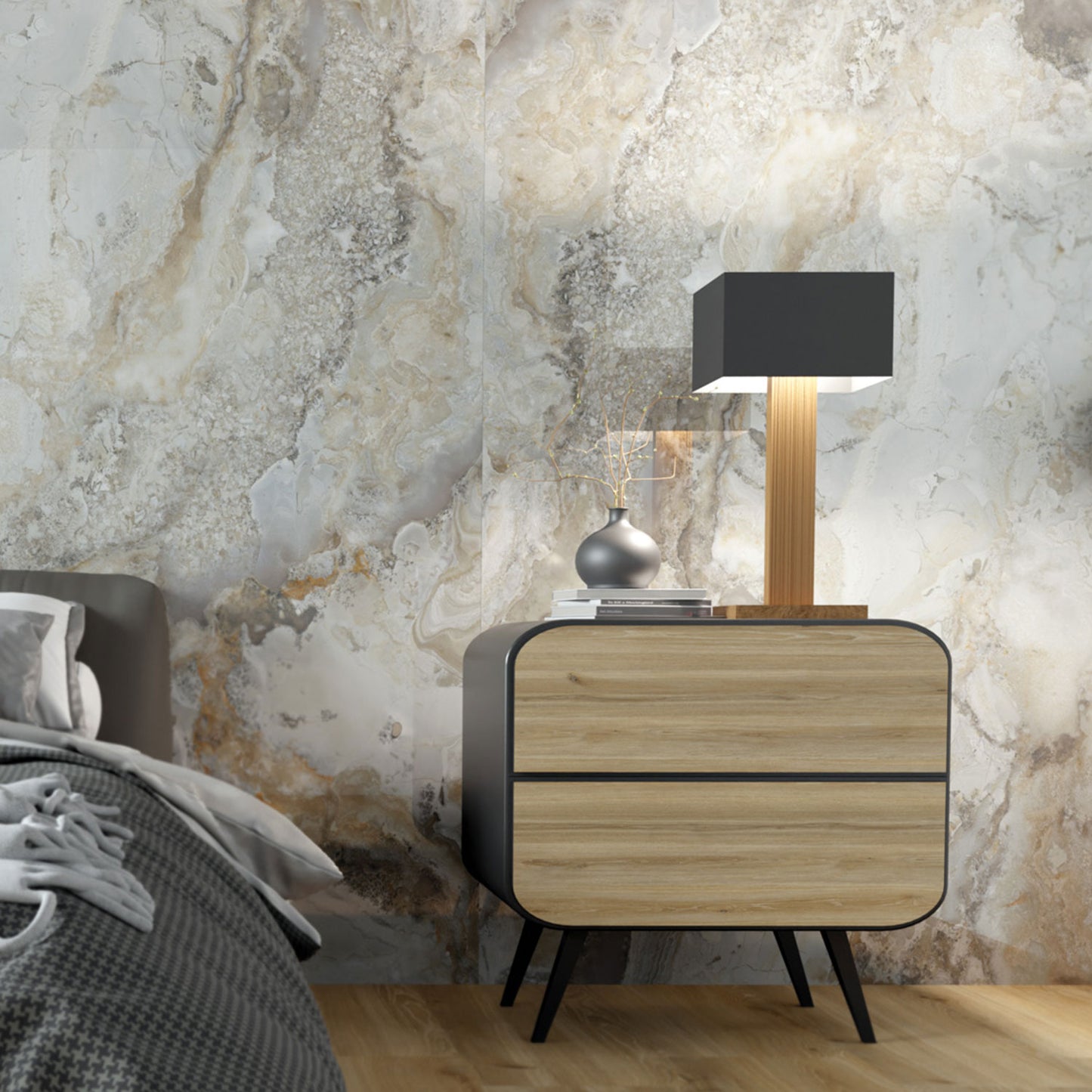 Ambre Cloud Marble Onyx Effect Tile 60x120