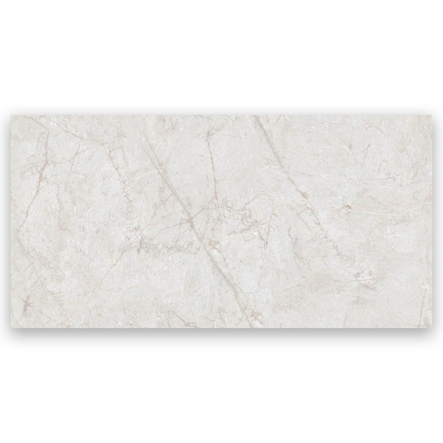 Arrow Bianco Polished Porcelain Marble Stone Effect Tile