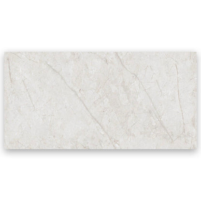 Arrow Bianco Polished Porcelain Marble Stone Effect Tile