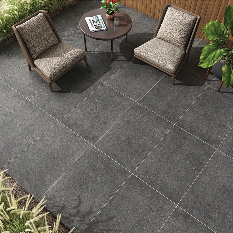 Asphalt Stone Nero Outdoor Paving Porcelain Tile