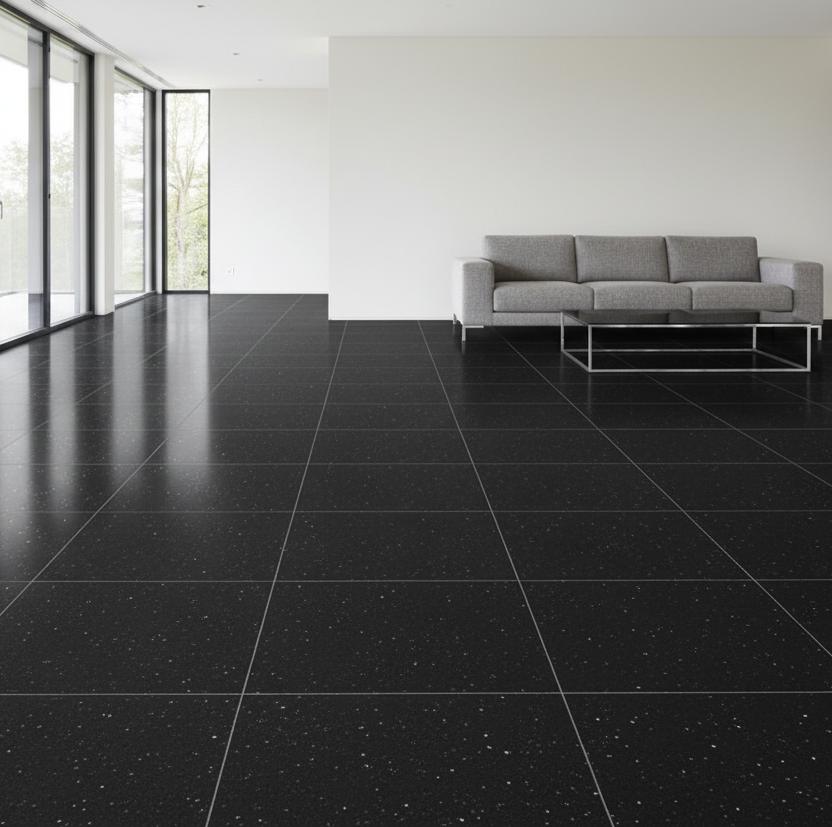 Black Quartz Stardust Premium Wall & Floor Tile