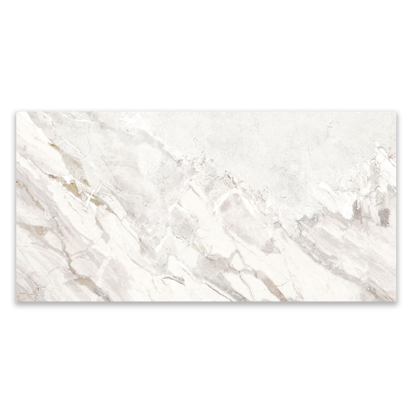 Blend White Matt Finish Marble Effect Porcelain Tile