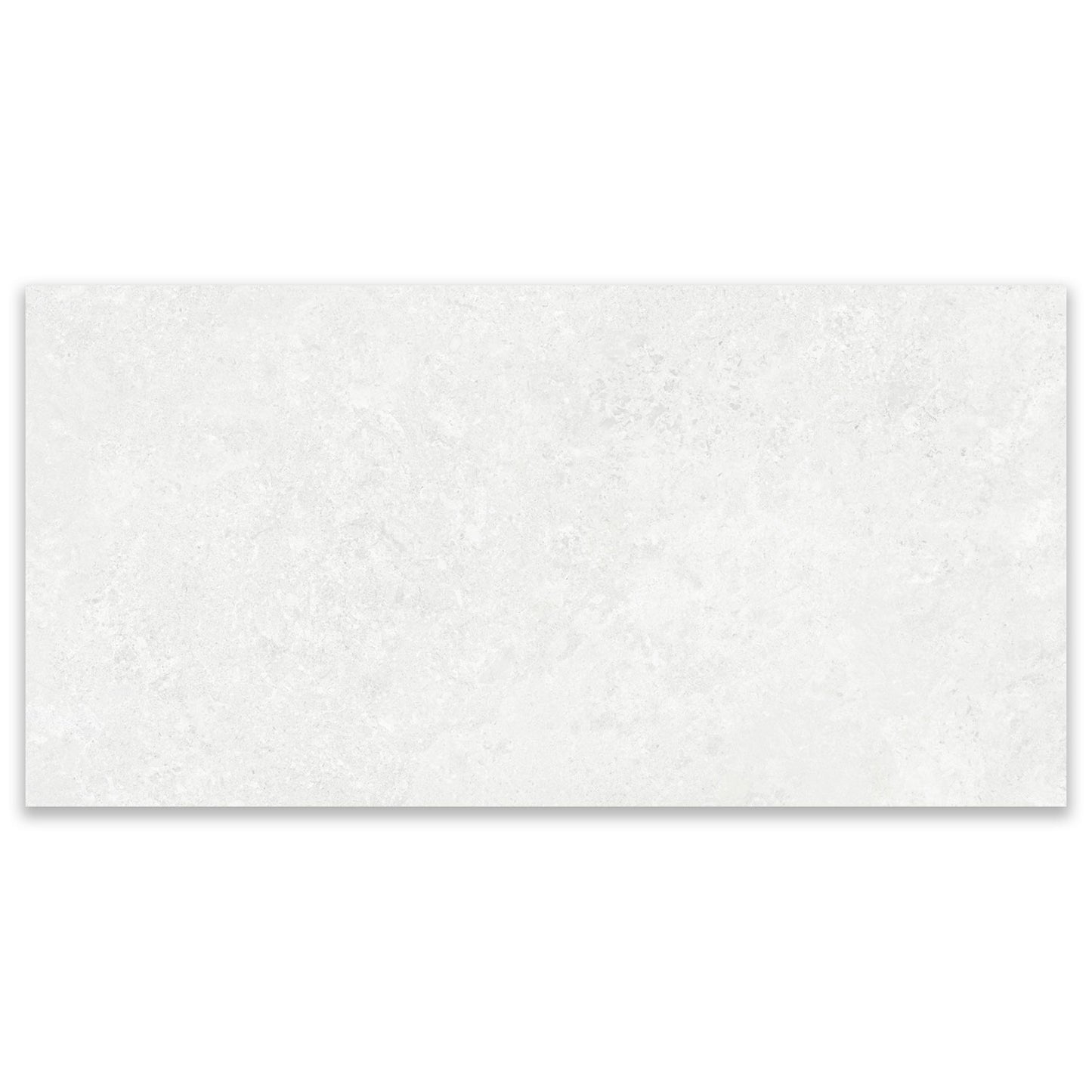 Borga White Matt Stone Effect Wall & Floor Porcelain Tile (Sample)