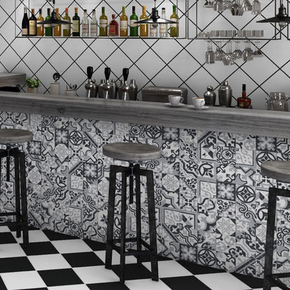 Borne Grey Porcelain Tile (Sample)