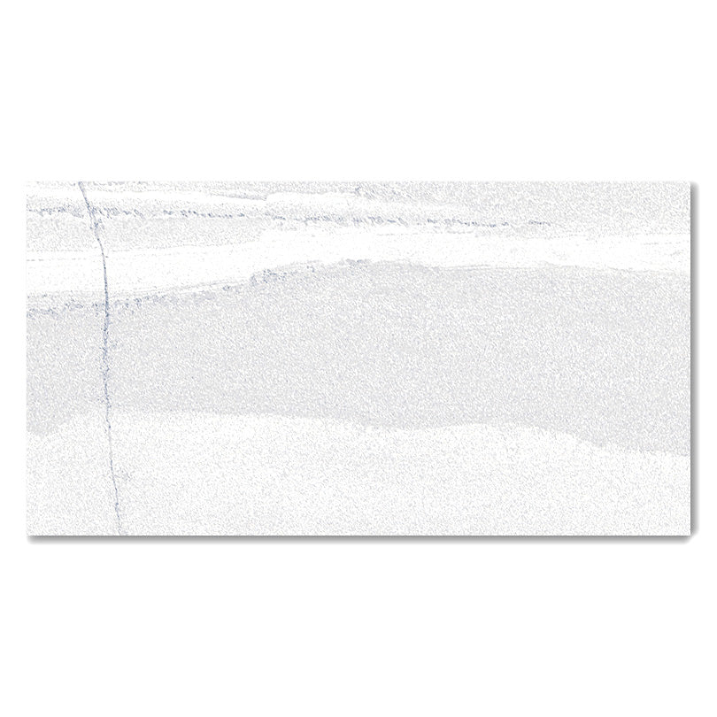 Burlington White Polished Porcelain Wall And Floor Tiles (Sample)