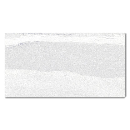 Burlington White Polished Porcelain Wall And Floor Tiles (Sample)