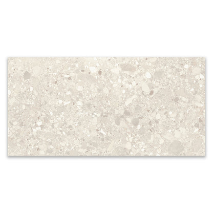 Clemon Ivory Terrazo Effect 600x1200 Wall and Floor Tile