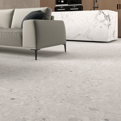 Clemon White Terrazo Effect 600x1200 Wall and Floor Tile