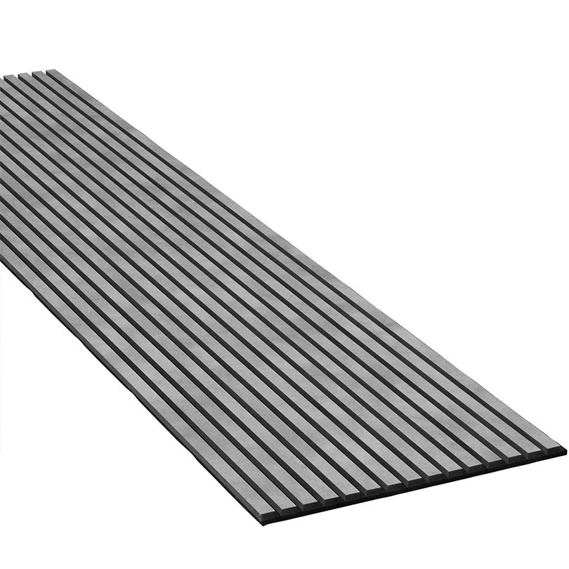 Concrete Grey Acoustic Akupanel Slat Wood Wall Panel