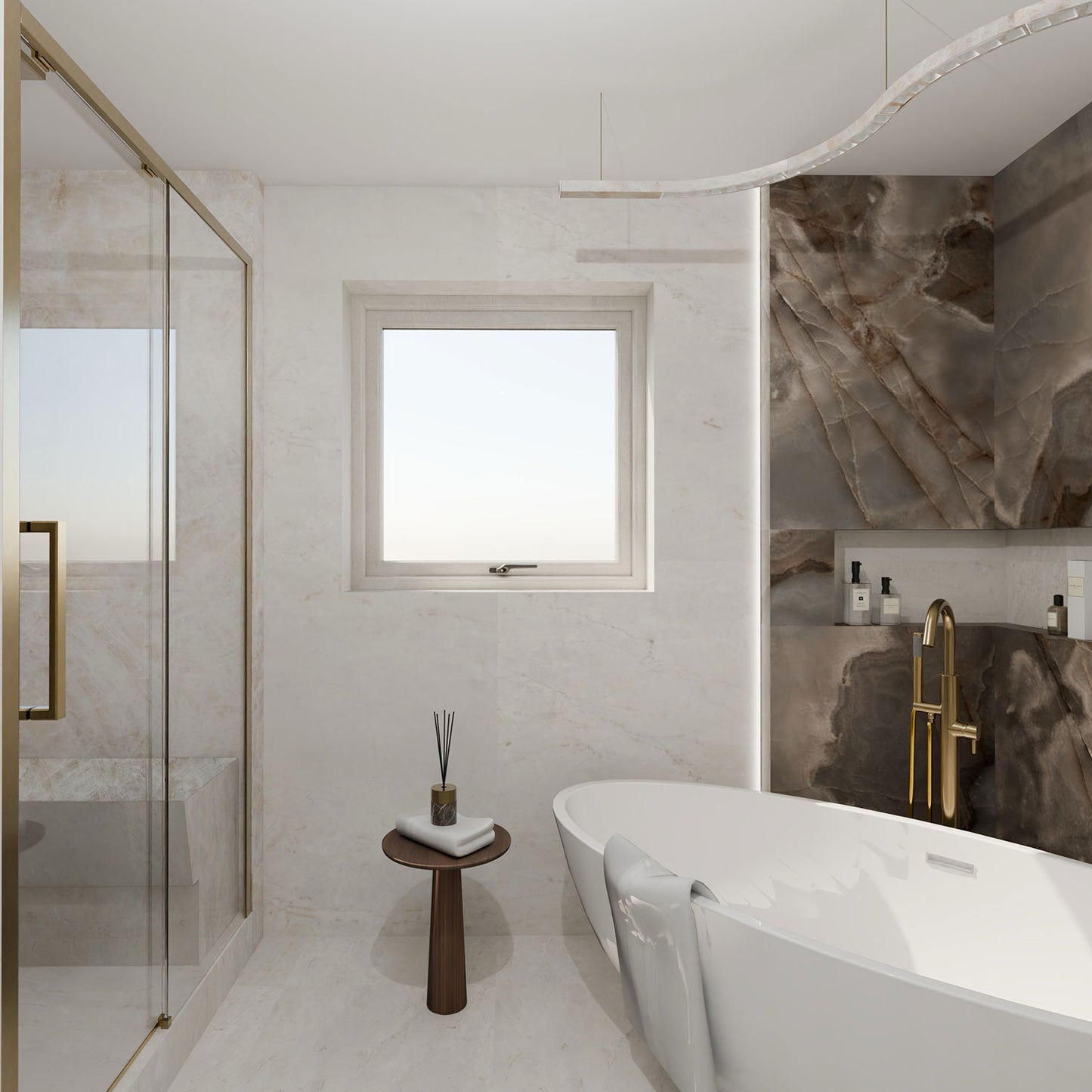 Crema Delicato Marble Effect Polished Porcelain Wall & Floor Tile