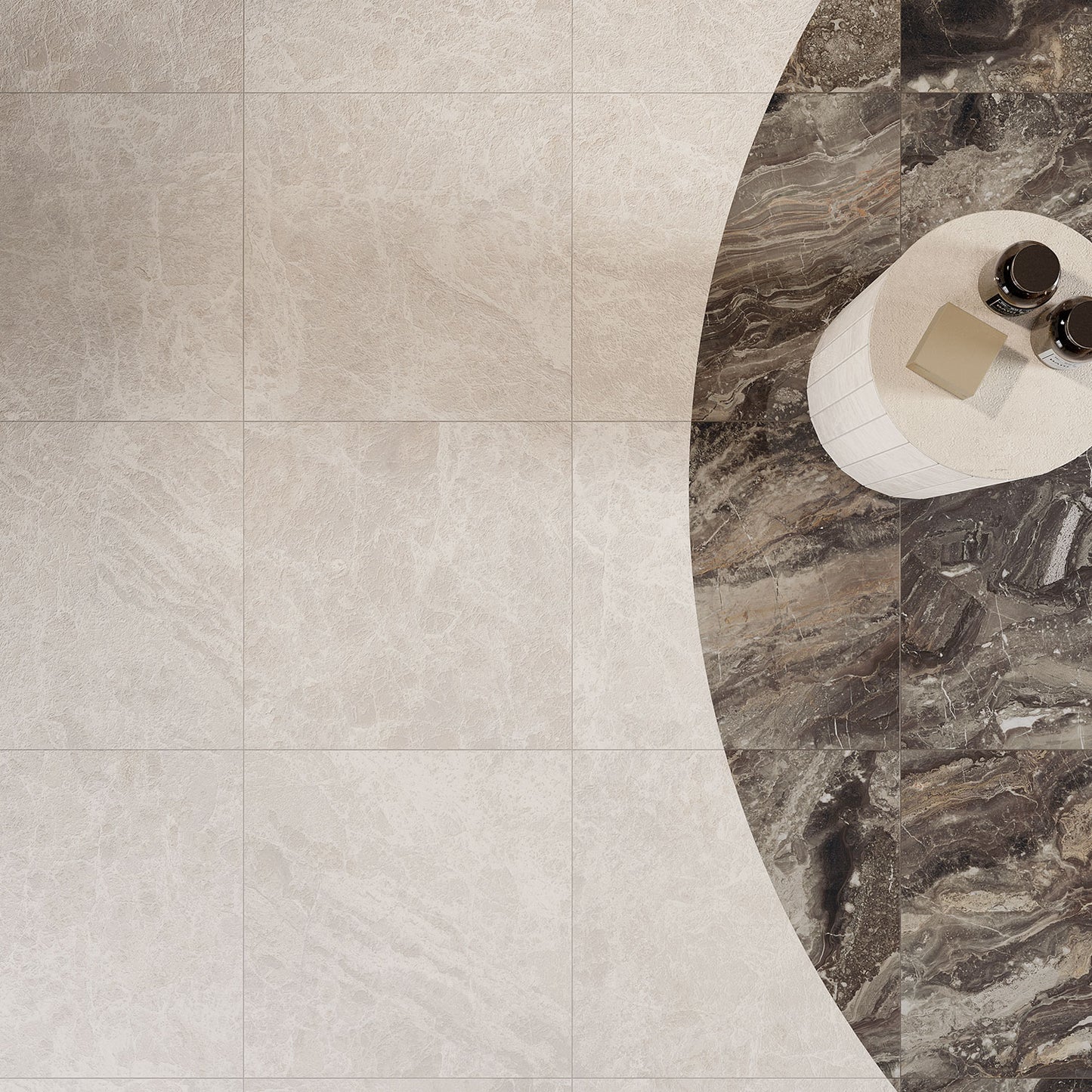 Dama Bianca Matt Stone Effect Wall & Floor Porcelain Tile
