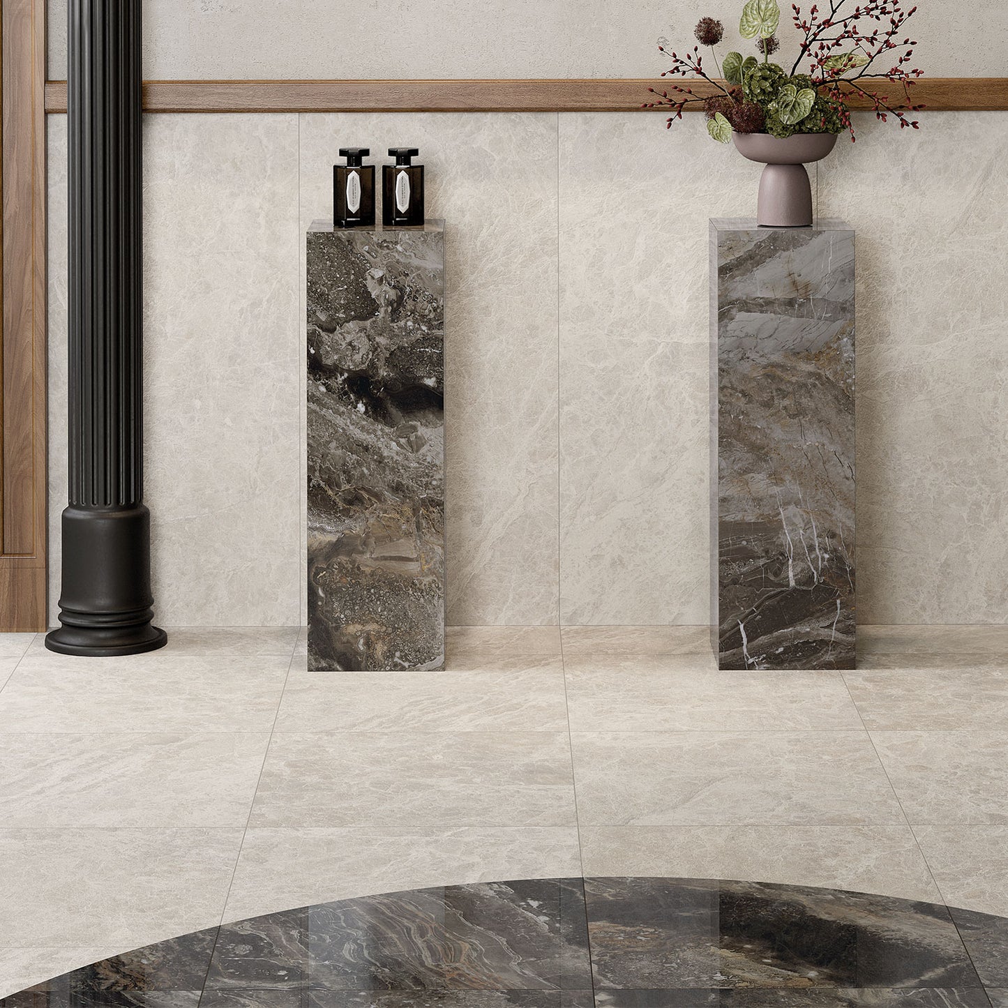 Dama Bianca Matt Stone Effect Wall & Floor Porcelain Tile