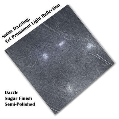Dazzle Bonita Dark Grey Semi Polished Large Porcelain Tile