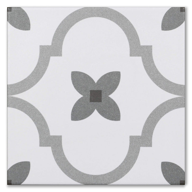 Delfos Grey Matt Finish Pattern Tile
