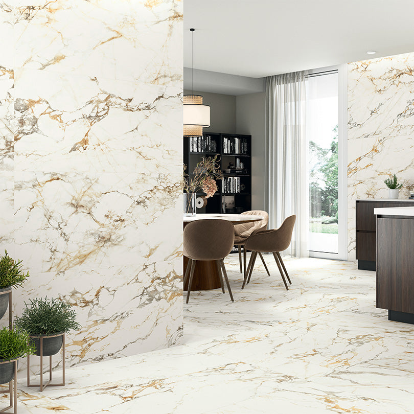 Eminent Bellagio Marble Effect Polished Porcelain Tile