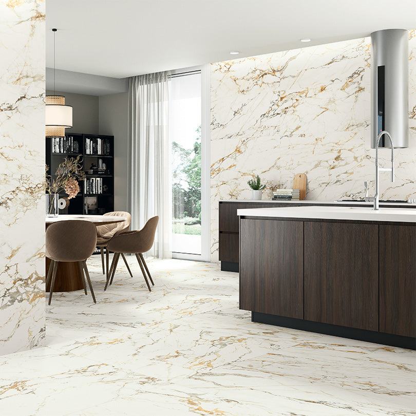 Eminent Bellagio Marble Effect Polished Porcelain Tile