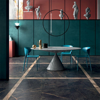 Epoque Black & Gold Marble Effect Tile (Sample)