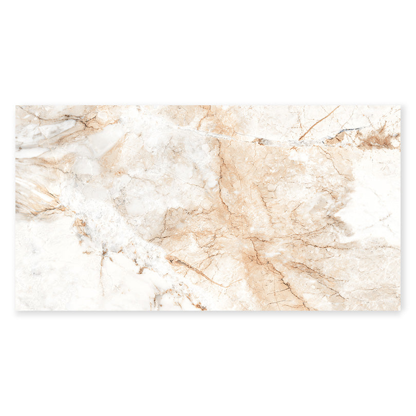 Exotica Bross Brown Marble Effect Polished Porcelain Tile (Sample)