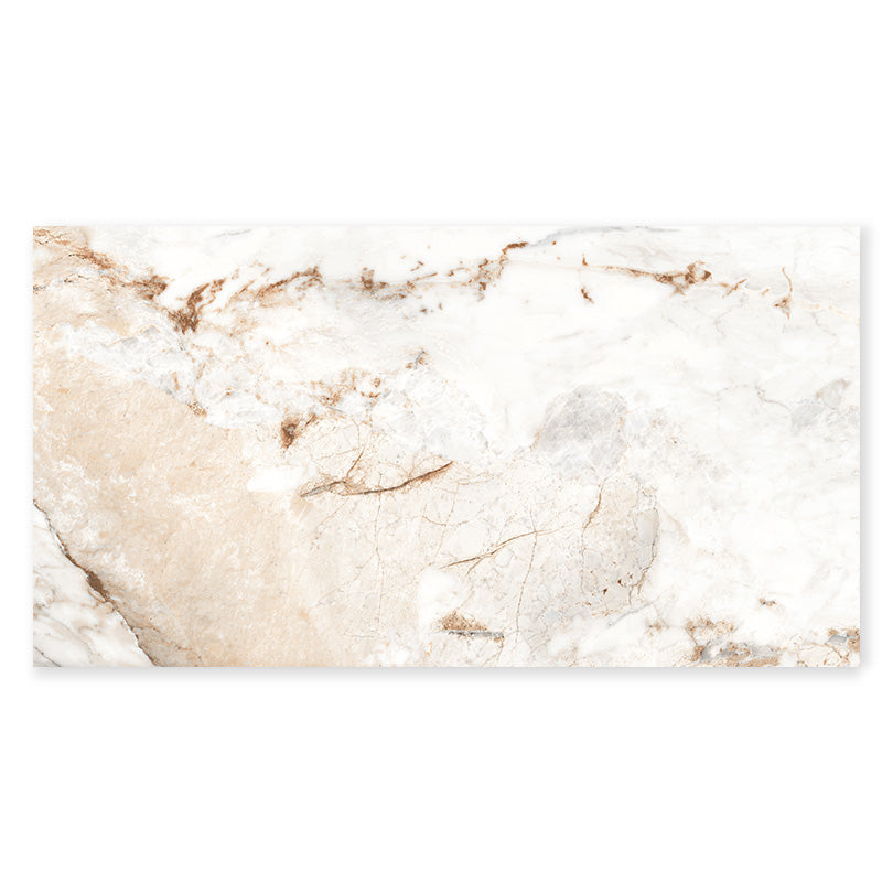 Exotica Bross Brown Marble Effect Polished Porcelain Tile (Sample)