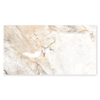 Exotica Bross Brown Marble Effect Polished Porcelain Tile (Sample)