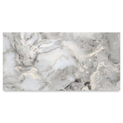 Exotica Sky White and Silver Marble Effect Polished Porcelain Tile