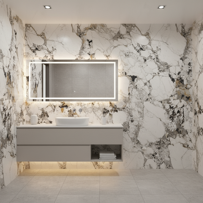 Exotica Patagonia Marble Effect Polished Porcelain Tile