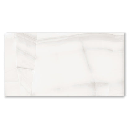 Exotica Ultra Onyx Grey Marble Effect Polished Porcelain Tile (Sample)