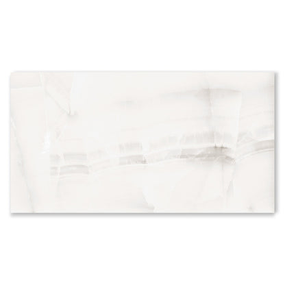Exotica Ultra Onyx Grey Marble Effect Polished Porcelain Tile (Sample)