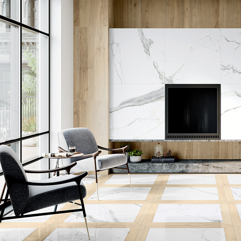 Exquisite Heritage Losagna Iceberg Marble Effect Porcelain Tile (Sample)