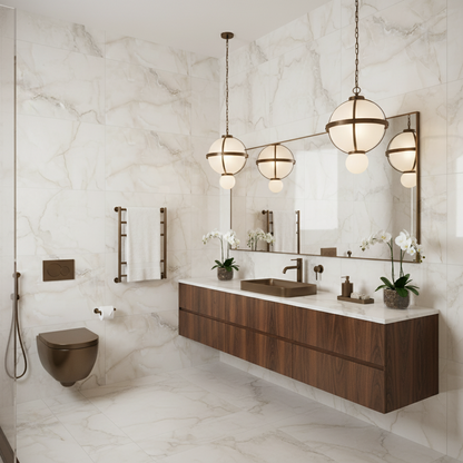 Exuberant Anti Sky Onyx Marble Effect Polished Porcelain Tiles