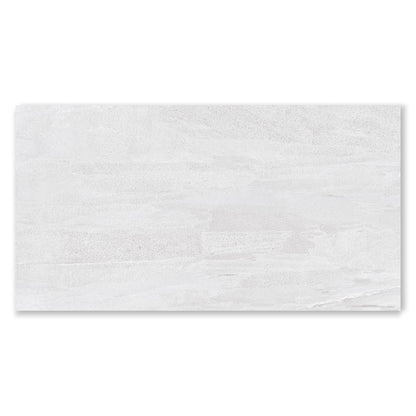 Exuberant Hydra White Concrete Stone Look Matt Finish Porcelain Tile